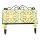 Yellow And Forest Green Leaf Ceramic Floral Tiles Hooks
